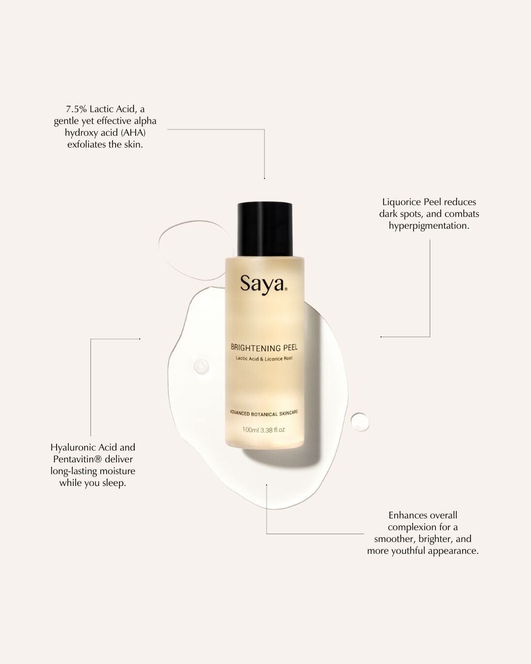Brightening Peel Exfoliator Saya 
