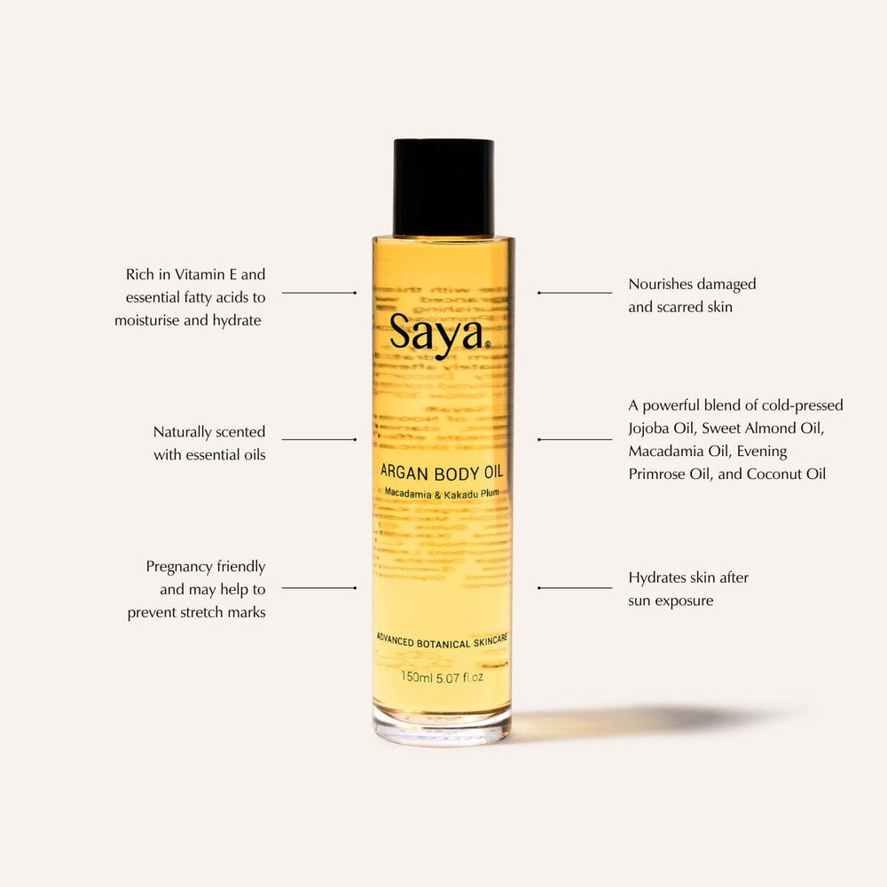 
                      
                        Argan Body Oil Body Care Saya 
                      
                    